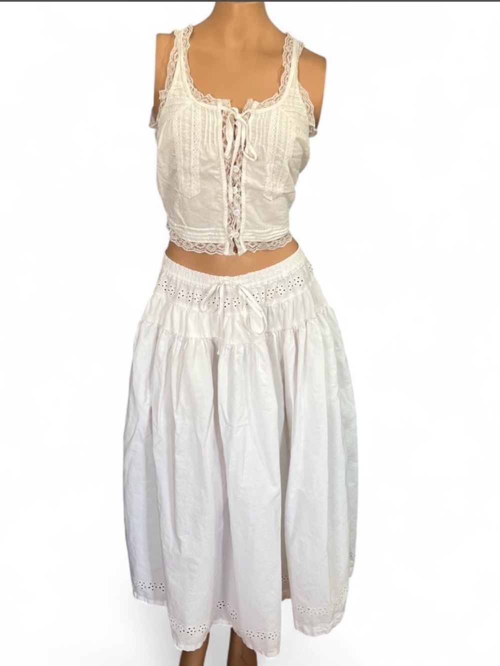 Free People Gesibelle Eyelet Maxi Skirt